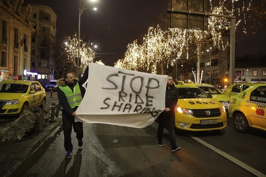 Protest taxi